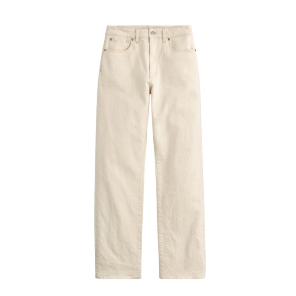 Madewell Women’s Curvy 90’ Straight Cream Jeans